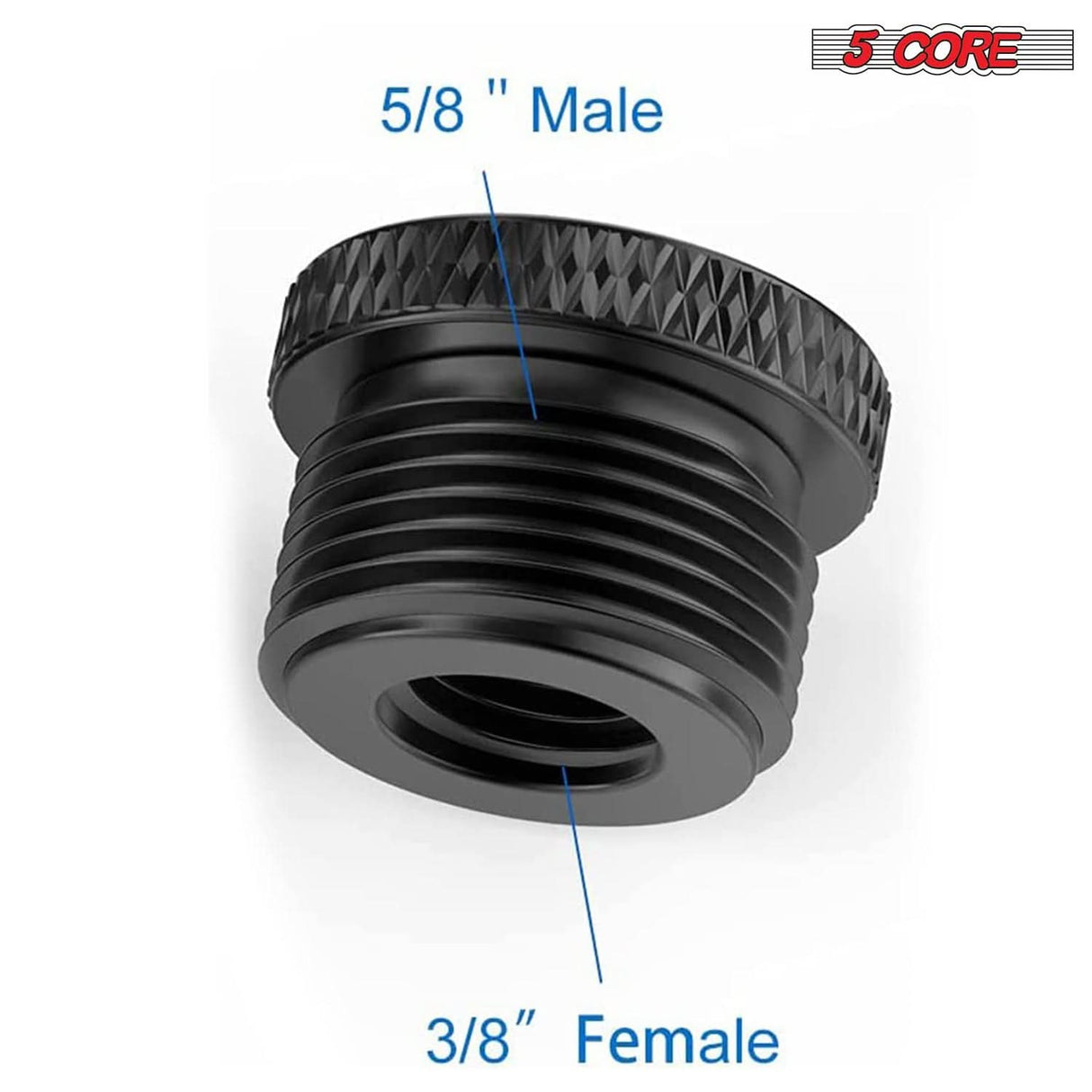 5 Core Mic Stand Adapter 12 Pieces 5/8 Male to 3/8 Female Screw Thread Conversion Connector