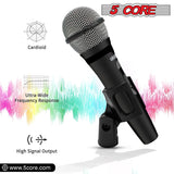 5Core XLR Microphone Dynamic Mic Karaoke Singing Studio Mics Handheld Microfono