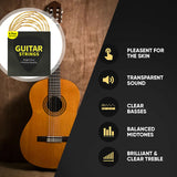 5 Core Acoustic Guitar Strings 0.010-0.047 Steel Gauge w Deep Bright Tone for 6 String Guitars