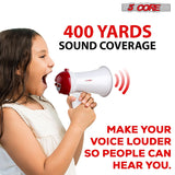 Megaphone with a powerful siren alert, perfect for grabbing attention in emergencies or large events.