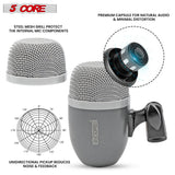 5Core Conga Mic Snare Tom Microphone Drum Kit Condenser XLR Instrument Mics