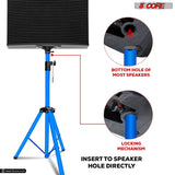 5Core Speaker Stand Tripod Tall Adjustable 72 Inch DJ Pole Mount Studio Monitor Stands Yellow