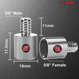 5 Core Mic Stand Adapter 12 Pieces 5/8 Female to 1/4 Inch Male Screw Thread Conversion Connector