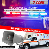 5Core PA Horn Speaker 6x10 Inch Loudspeaker 20W RMS 1000ft Range Pa System Ambulence Truck