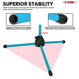 5Core Tripod Mic Stand Adjustable Heavy Duty Floor Holder Microphone Boom Arm SKY BLUE