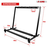 This guitar floor stand, measuring 73cm X 47cm X 86cm, provides a sturdy floor support to keep your instrument secure and accessible