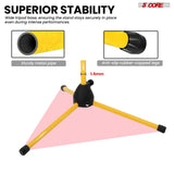 5Core Tripod Mic Stand Adjustable Heavy Duty Floor Holder Microphone Boom Arm YELLOW