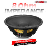 5Core 15 Inch Subwoofer Speaker 1500W Peak 8 Ohm Full Range Replacement DJ Sub Woofer