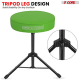 5Core Drum Throne Adjustable Guitar Stool Padded Drummer Seat for Adults & Kids GREEN