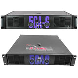 5 Core Power Amplifier – 900W Peak Output Amplifier for Experts and DJ, Professional 2U Chassis High Powered AMP with XLR Input, Master Volume Controller- CA 6