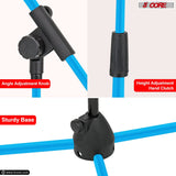 5Core Tripod Mic Stand Heavy Duty Adjustable Holder Floor Microphone Boom Arm SKY BLUE