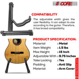 Compatibility with all types of string instrument support stand