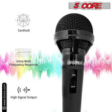 5Core XLR Microphone Dynamic Mic Karaoke Singing Studio Mics Handheld Microfono