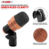 5 Core Snare Microphone XLR Wired Uni Directional Tom Drum and Other Musical Instrument Mic COPPER