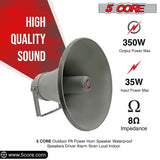 5Core PA Horn Loud Speaker 12 Inch Outdoor Indoor 35W 8 Ohm Multi Purpose Loudspeaker