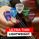 5 Core Guitar Picks Puas Para Guitarra Celluloid Variety Pack