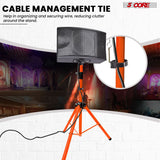 5 Core Speaker Stand Tripod Heavy Duty Adjustable Up to 72 Inch DJ Studio Monitor Stands Pole Mount Orange