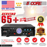 5Core Dual Channel Amplifier Car Audio System 300W Audio Reciver Car amp