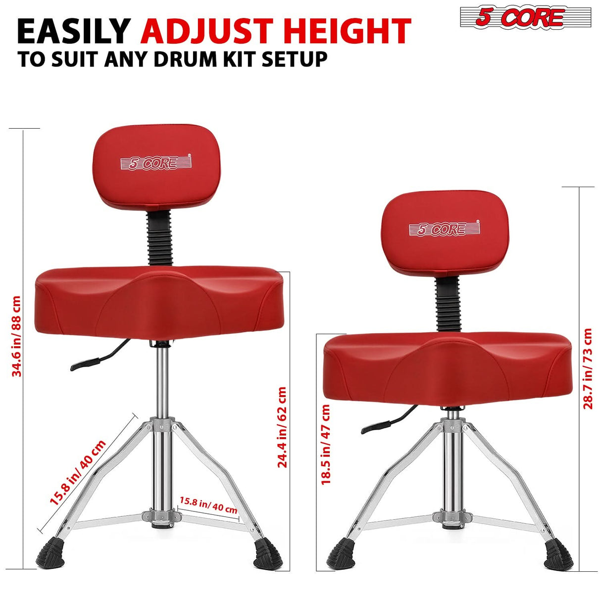 Height adjustable design Drum stool for drummers