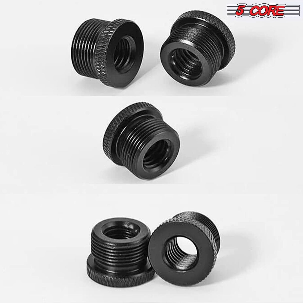 5 Core Mic Stand Adapter 12 Pieces 5/8 Male to 3/8 Female Screw Thread Conversion Connector