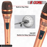 5Core XLR Microphone Dynamic Mic Karaoke Singing Studio Microfono Handheld Mics