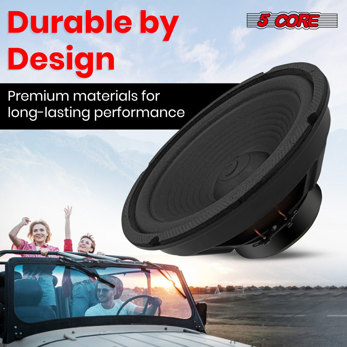 5 Core 8 Inch Subwoofer Speaker 1000W Combined Peak 4Ohm Replacement Car Bass Sub Woofer