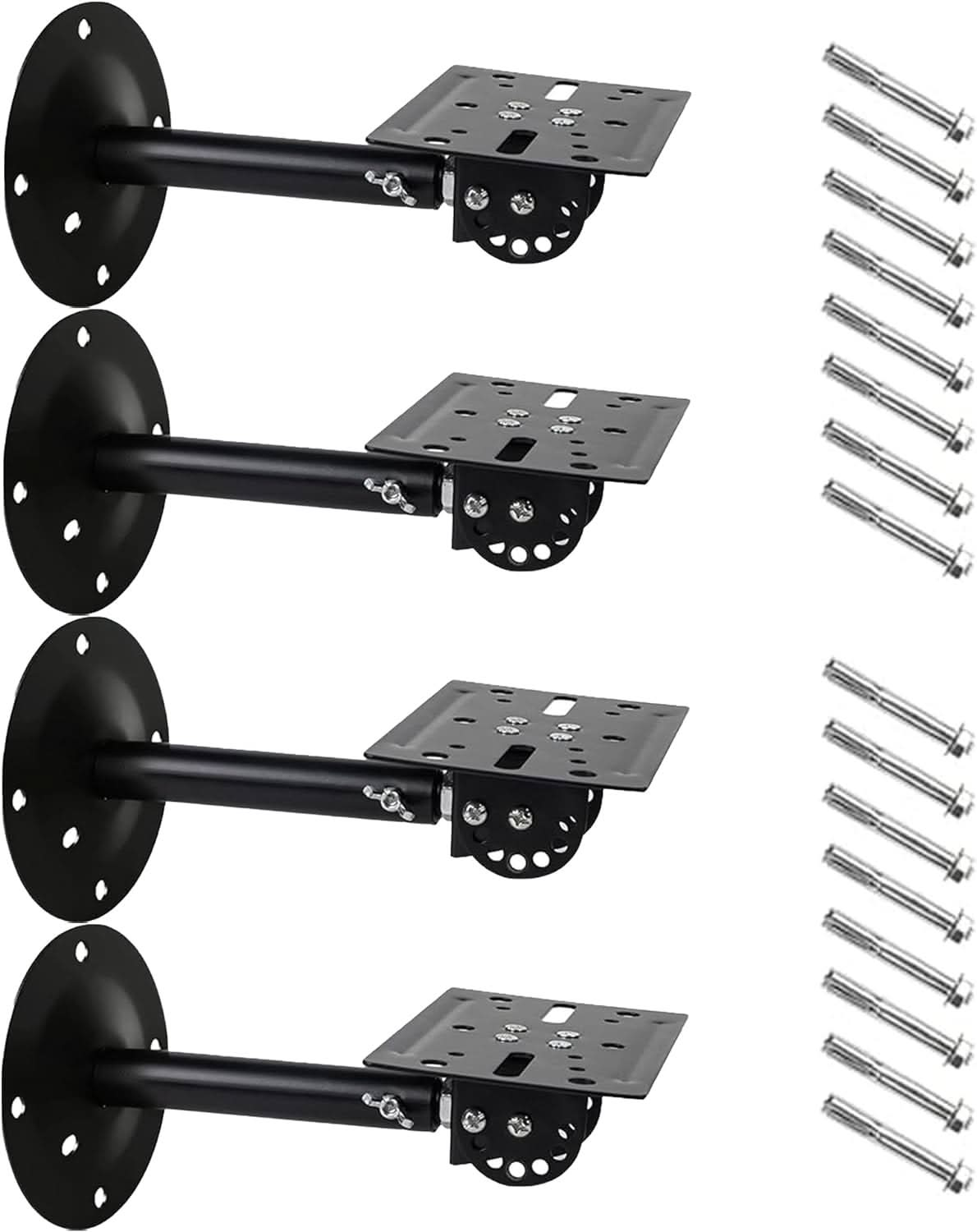 5Core Adjustable Speaker Wall Mount Rotatable Angle Universal Large Bookshelf Mounting Bracket