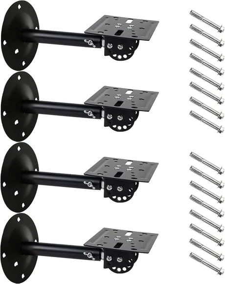 5Core Adjustable Speaker Wall Mount Rotatable Angle Universal Large Bookshelf Mounting Bracket