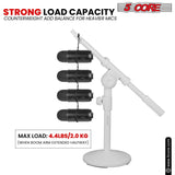 Heavy load capacity short mic holder