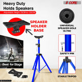 5Core Speaker Stand Tripod Tall Adjustable 72 Inch DJ Pole Mount Studio Monitor Stands Yellow