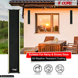 5Core Outdoor Speakers Stereo In Wall 300W Peak Passive Home Audio System