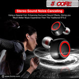 High-Performance Earbuds - 5 Core Mini Bluetooth Earbud Headphones, 32 Hours Battery