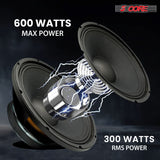 5 Core 12 Inch DJ Subwoofer - 600W Max, 8 Ohm, Full Range Bass Replacement