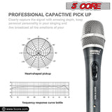 5Core XLR Microphone Dynamic Mic Karaoke Singing Studio Microfono Handheld Mics