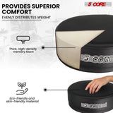 Comfortable memory foam cushion in our music chair