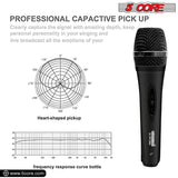 5Core XLR Microphone Dynamic Mic Karaoke Singing Studio Mics Handheld Microfono