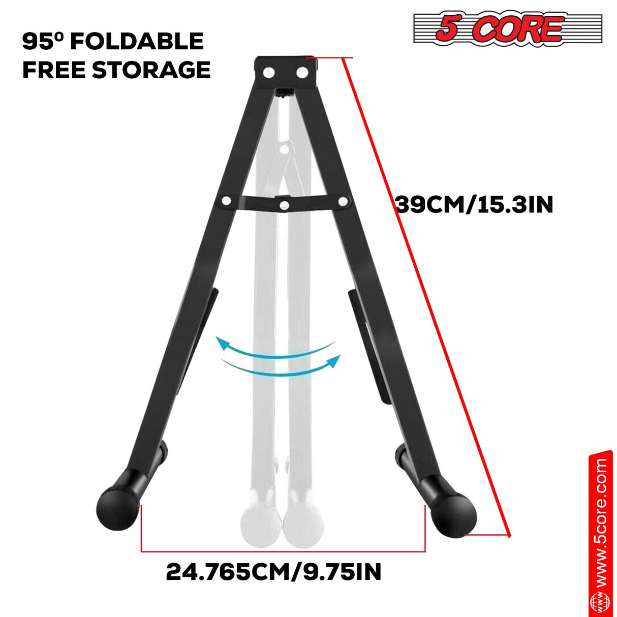 padded base folding guitar support