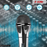 5Core XLR Microphone Dynamic Mic Karaoke Singing Studio Mics Handheld Microfono