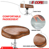 5Core Drum Throne Padded Guitar Stool Saddle Drummer Seat for Adults & Kids BROWN