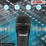 5Core XLR Microphone Dynamic Mic Karaoke Singing Studio Mics Handheld Microfono