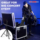 5 Core Speaker Stand Tripod Heavy Duty Adjustable Up to 72 Inch DJ Studio Monitor Stands Pole Mount Black