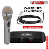 5Core Wireless Microphone Dual Function Wireless - Wired Microphone Microfono Inalambrico