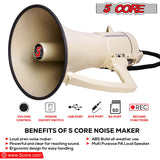 Mega phone speaker loud for cheer megaphone with handle at events.