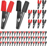 5 Core Alligator Clips 72Pc Crocodile Clips w Serrated Jaws Electrical Test Clamps w Plastic Hands