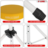 5Core Drum Throne Adjustable Guitar Stool Padded Drummer Seat for Adults & Kids YELLOW