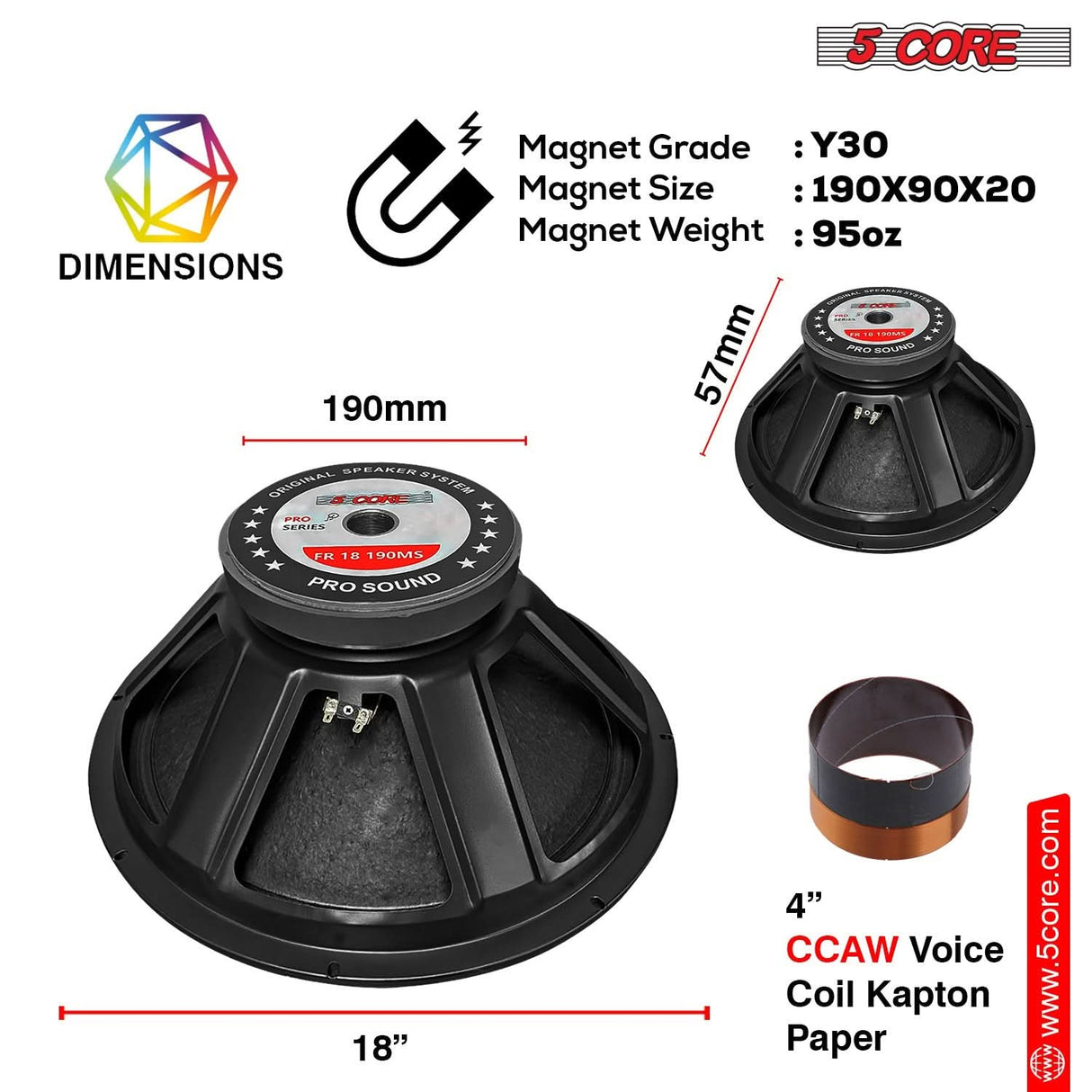 18 Inch Replacement Subwoofers for PA Systems