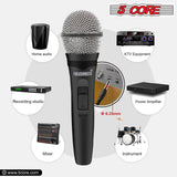 5Core XLR Microphone Dynamic Mic Karaoke Singing Studio Mics Handheld Microfono