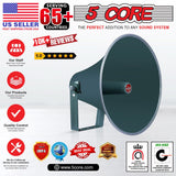 5 Core PA Speaker Horn Throat 16 inch All Weather Use Support Wide Range of Compression Drivers