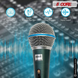 5Core Microphone for Singing - XLR Dynamic Karaoke Mic with Cardioid Pattern