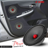 5Core 8 Inch Midrange Door Speaker 500W PMPO Subwoofer w Aluminum Bullet 8Ω Sub Woofer